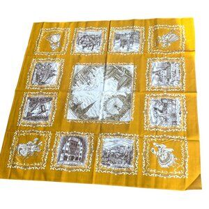 Vintage 1970s Tablecloth Souvenir Bergenland Austria Folk Art Linen